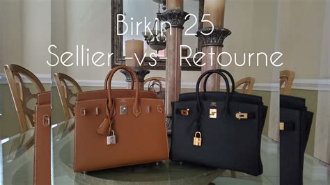 hermes birkin 25 black sellier|hermes sellier vs retourne.